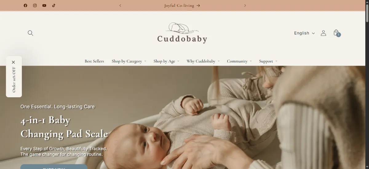 The Cuddobaby home page