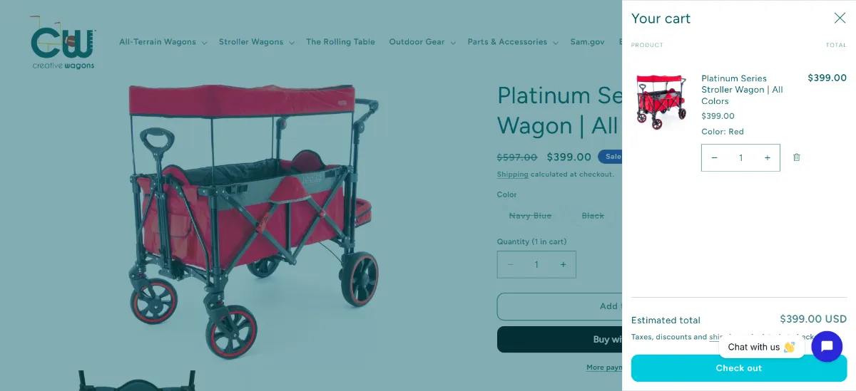 The Creative Wagons cart
