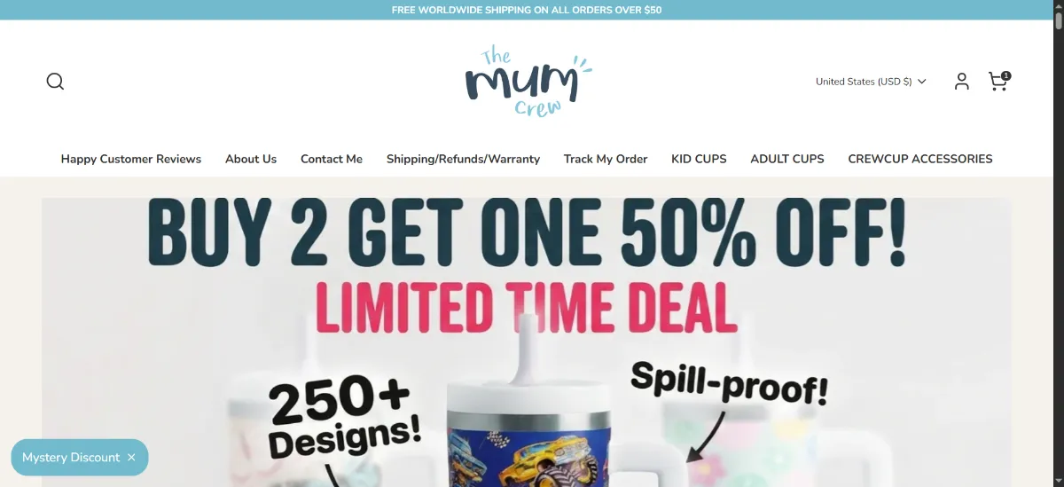 The The Mum Crew home page