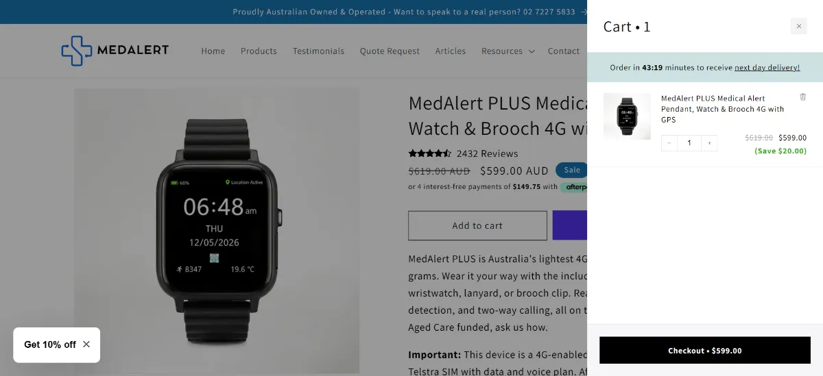 The MedAlert cart