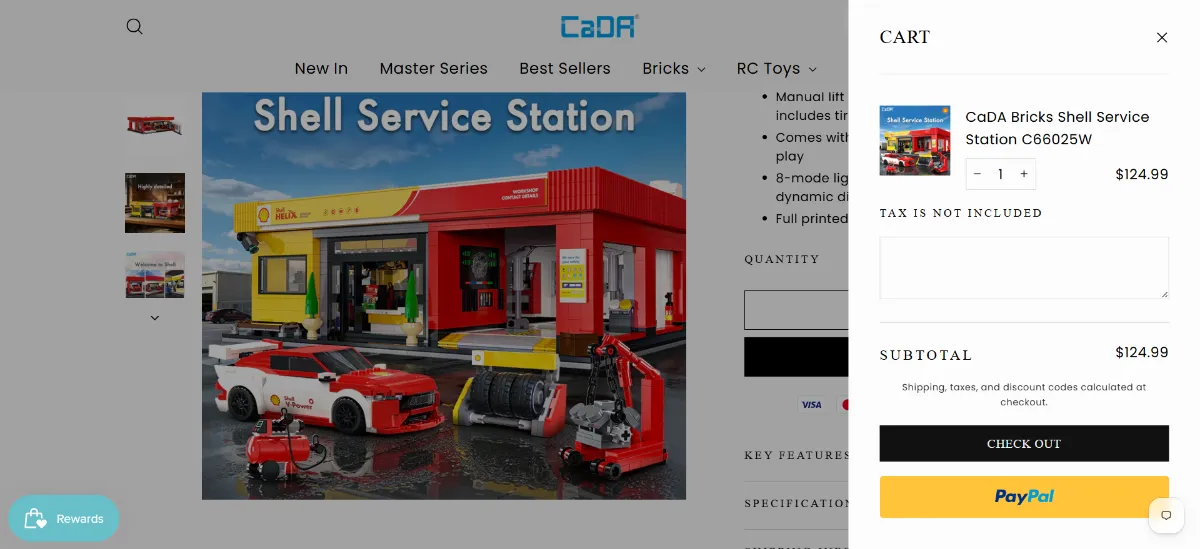 The CaDA Bricks cart