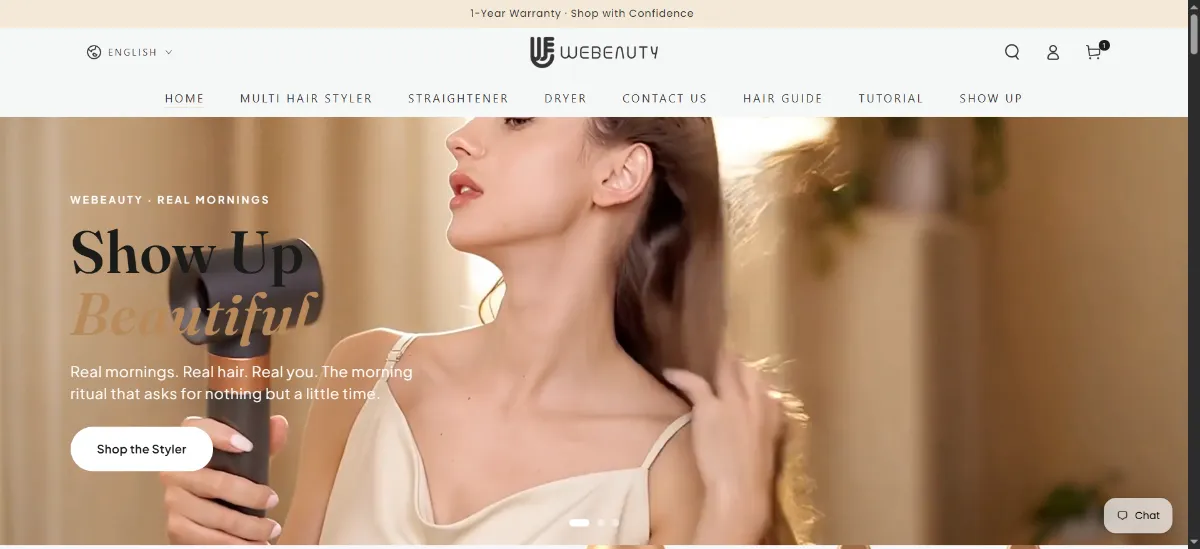 The Webeauty home page