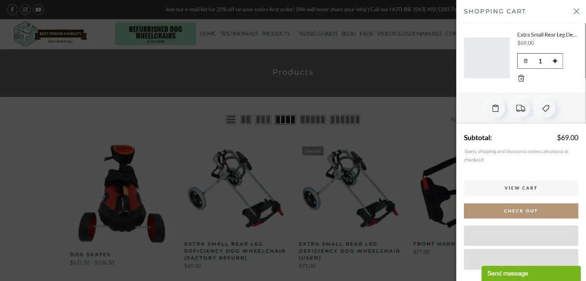 The Best Friend Mobility cart