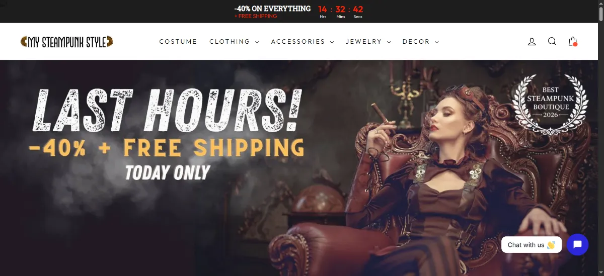 The My Steampunk Style home page