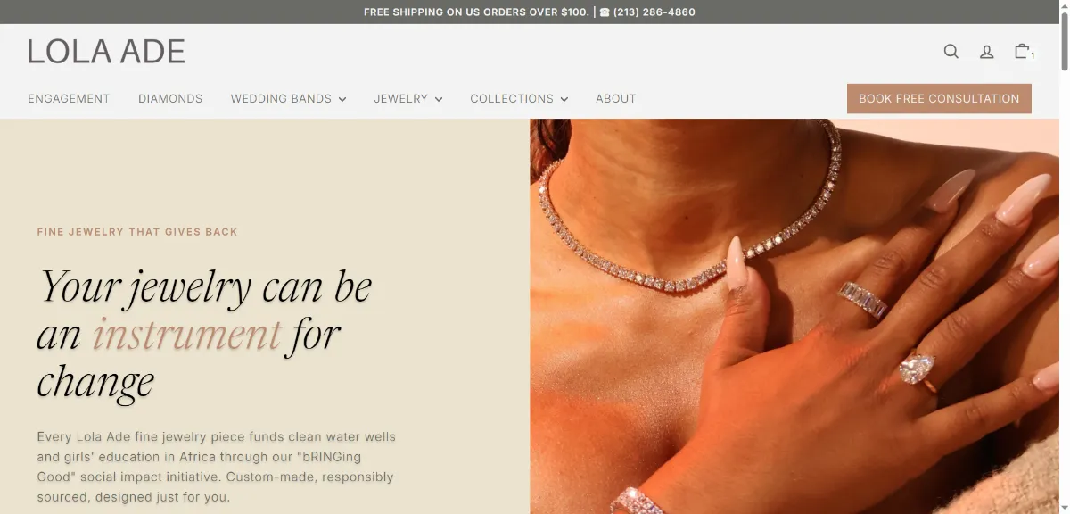 The Lola Ade home page