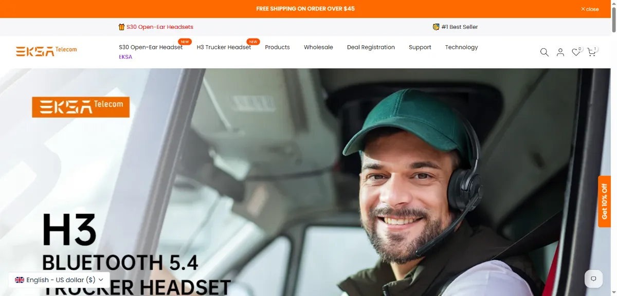 The EKSAtelecom home page