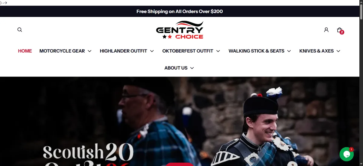 The Gentry Choice USA home page