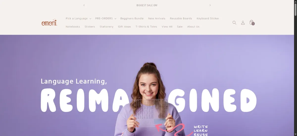 The Omoni Designs home page