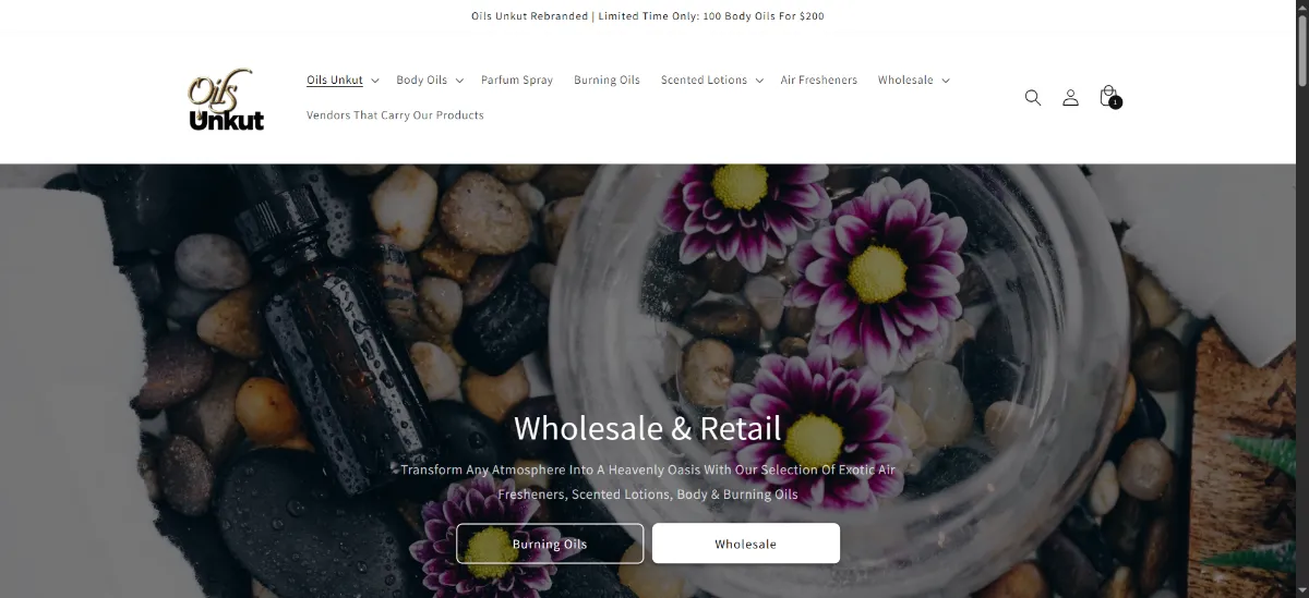The Oils Unkut home page
