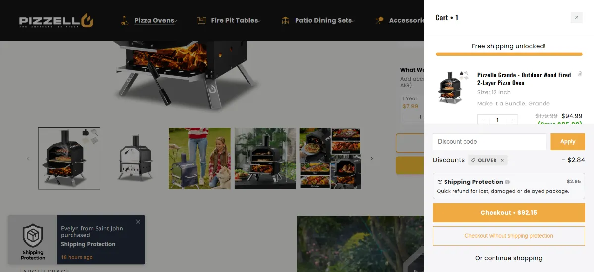 The Pizzello cart