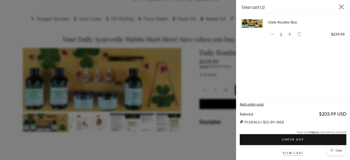 The Athreya Herbs cart