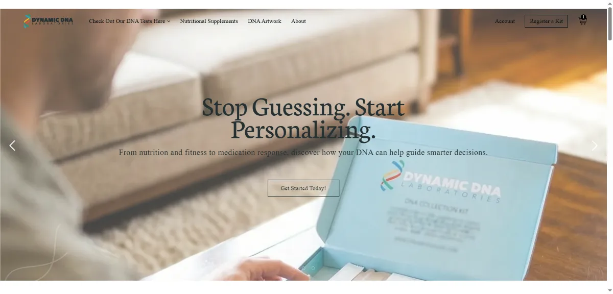 The DynamicDNALabs home page