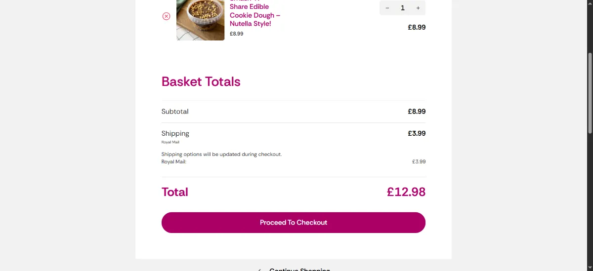 The Simply Cake Co cart
