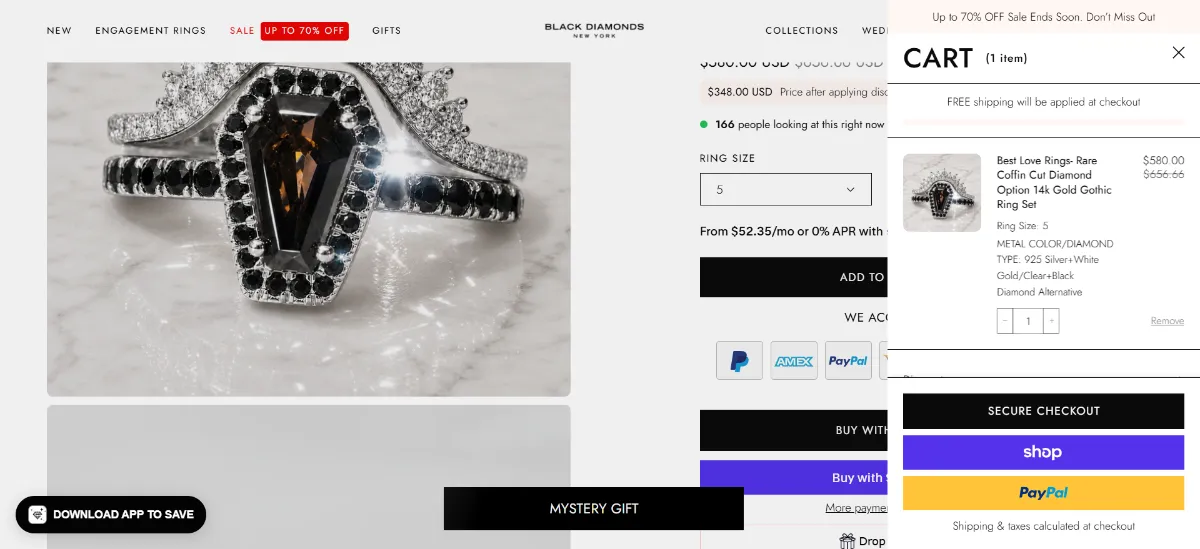 The Black Diamonds New York cart