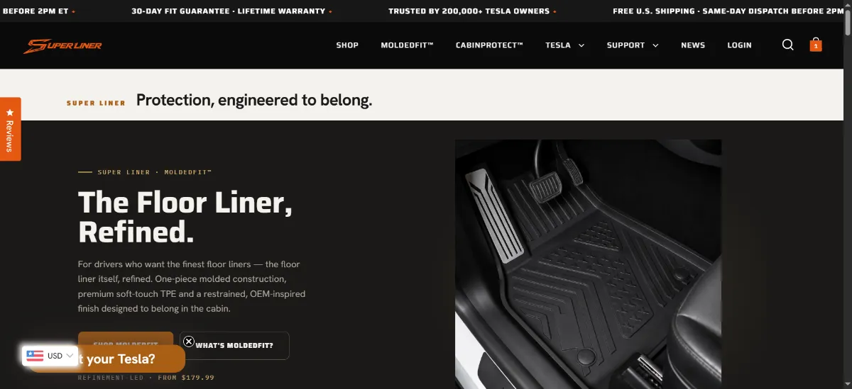 The SUPER LINER home page