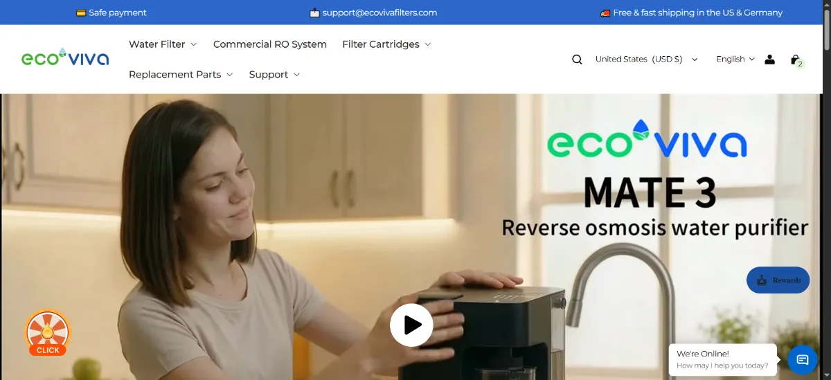 The Ecoviva home page