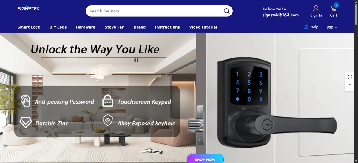 The Signstek home page