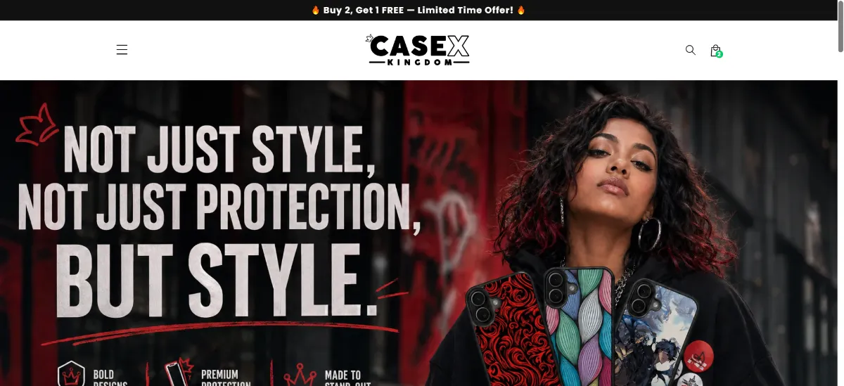 The Case X Kingdom home page