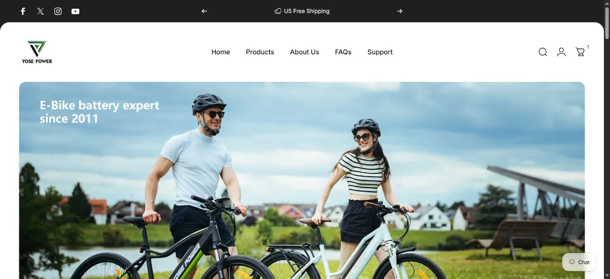 The YOSEPOWER SHOP home page