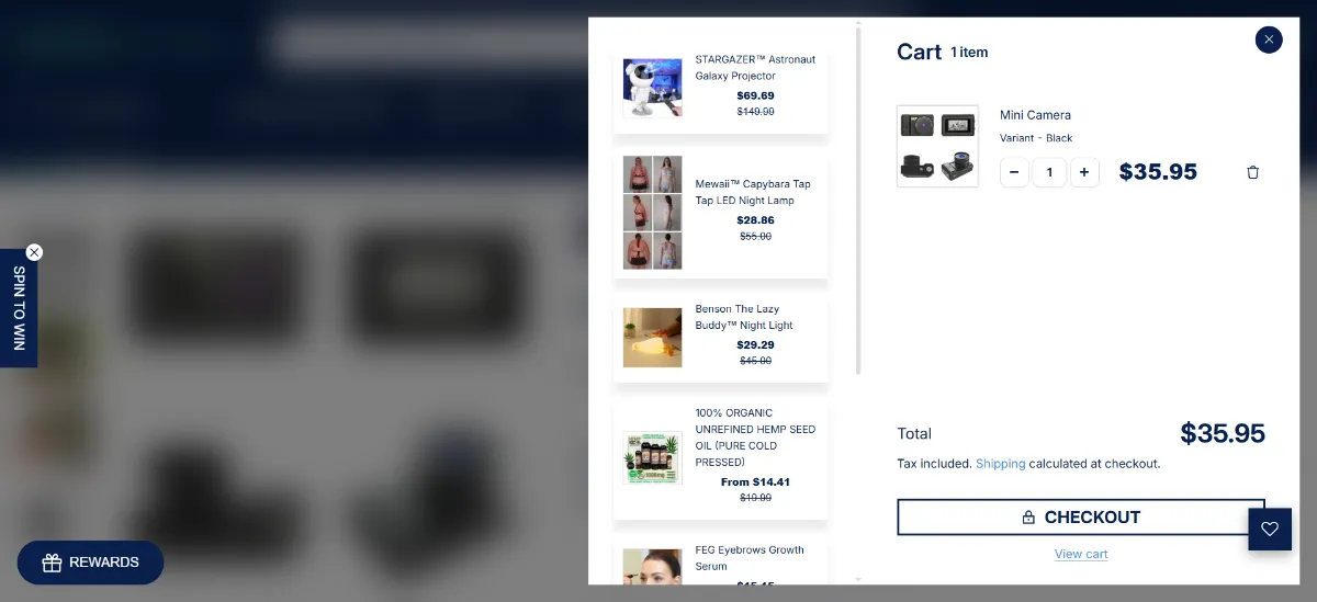 The Tophatters cart