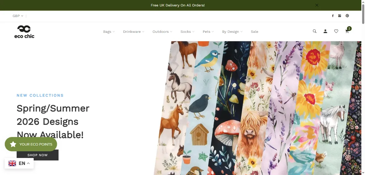 The Eco Chic home page