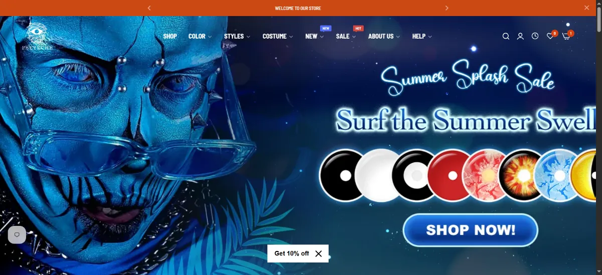 The PsEYEche home page