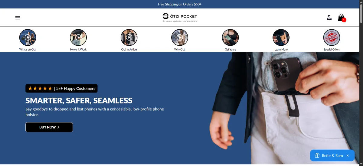 The Ötzi Pocket home page