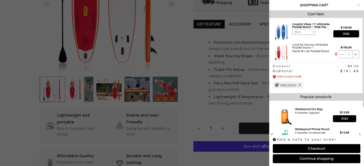 The FunWater cart