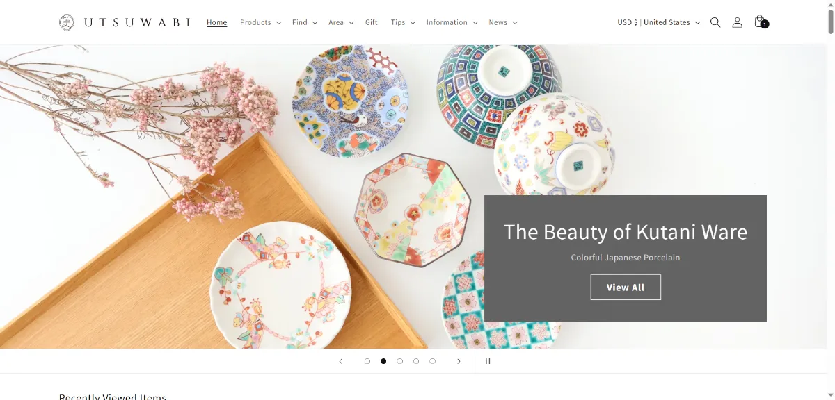 The UTSUWABI home page